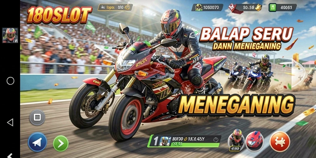 Tampilan utama dari gameplay 180SLOT yang memukau dan seru.