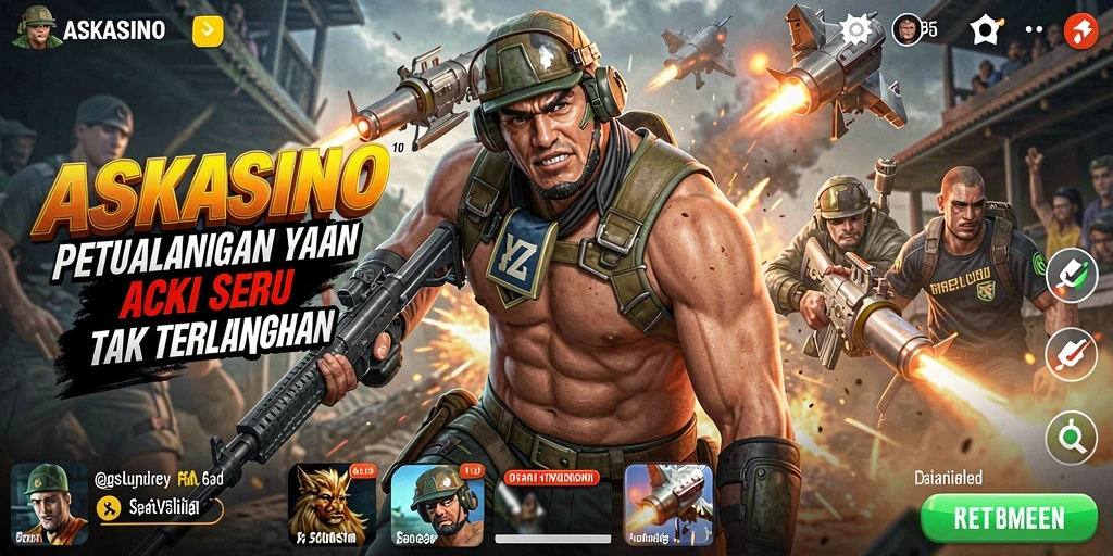 Gameplay ACTION menegangkan dalam ASKASINO dengan grafis menakjubkan.