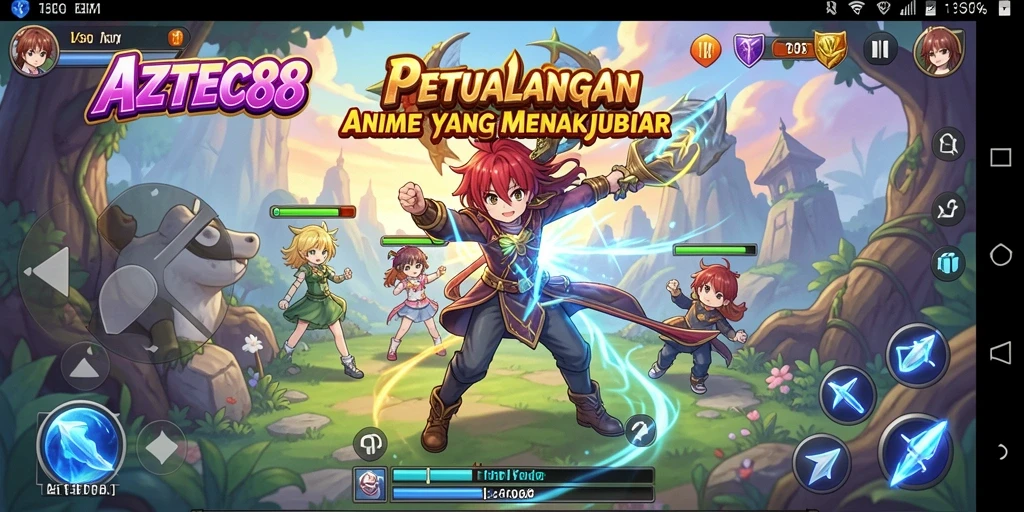 Gameplay AZTEC88 yang seru dengan karakter Anime yang mengagumkan.