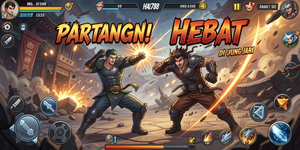 Gameplay HAO788 dengan pertarungan seru dan karakter menarik.
