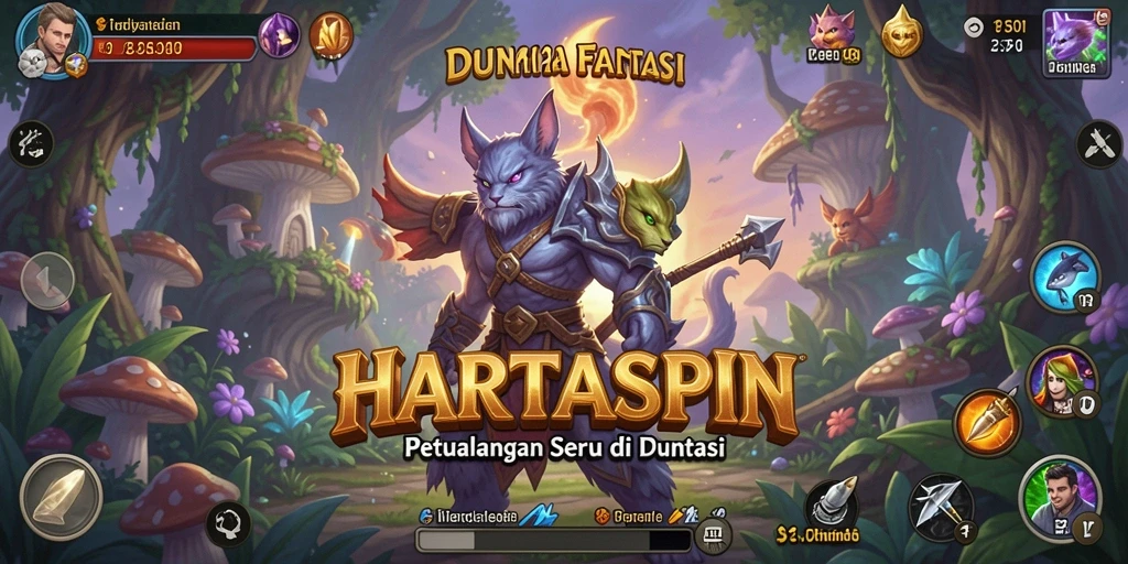 Tangkapan layar HARTASPIN menampilkan gameplay yang memukau dan tantangan menarik.
