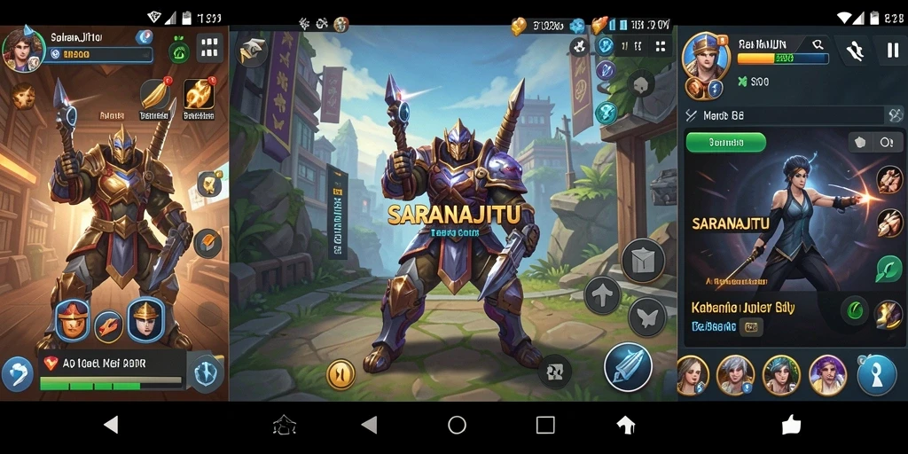 Tampilan aplikasi SARANAJITU yang modern dan intuitif.